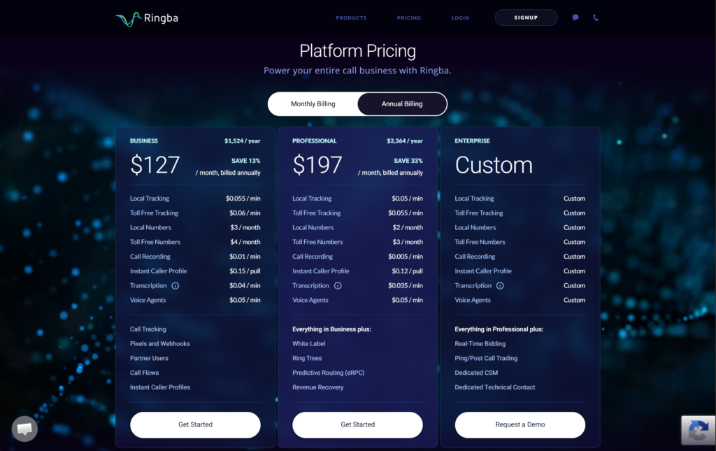 ringba-pricing